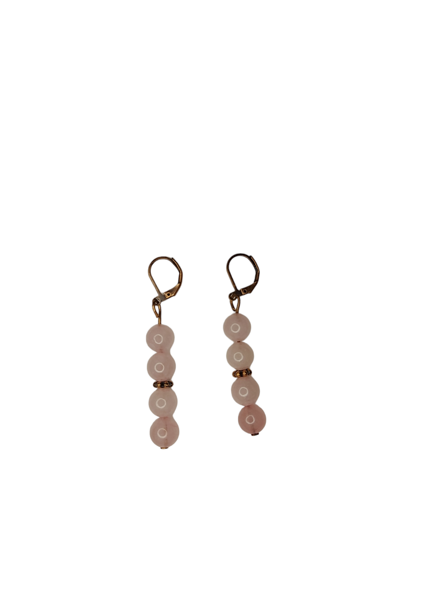 Copper and Semiprecious Gemstone Earrings