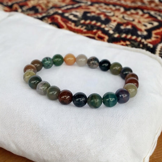 Indian Agate Stretch Bracelet