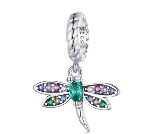 S925 Dragonfly and Zirconia Necklace