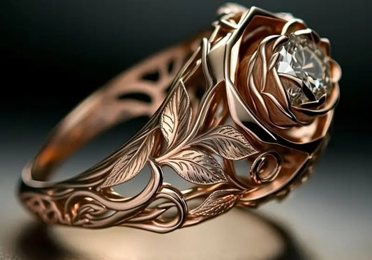 Copper Flower Ring