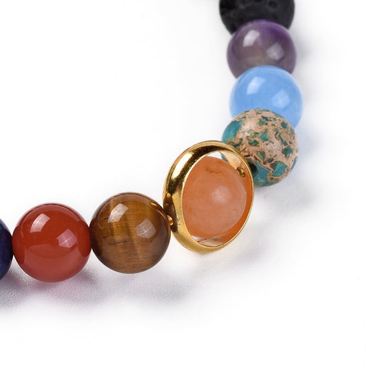 Galaxy 9 Planets Stretch Bracelet