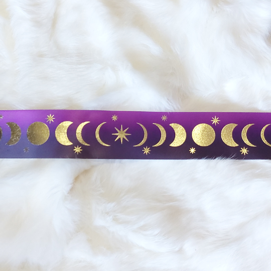 1.5" Nibaagiizhoo Moon Phase Ribbon