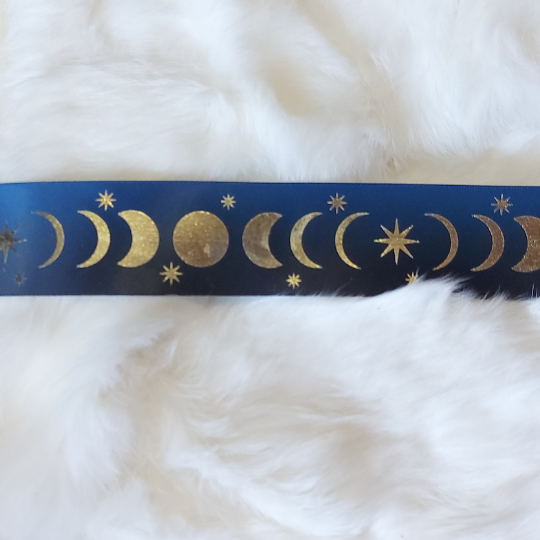 1.5" Nibaagiizhoo Moon Phase Ribbon