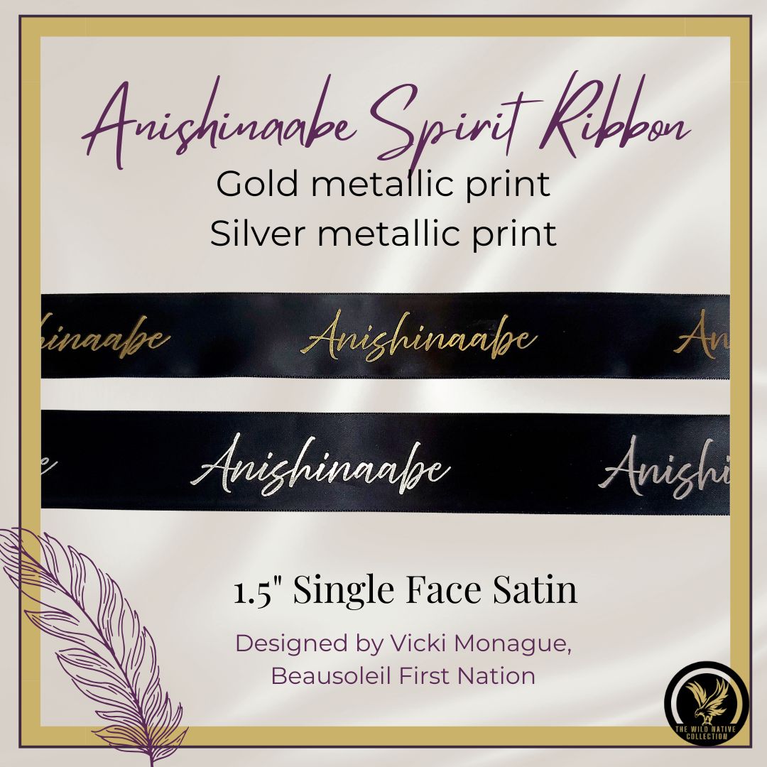 1.5" Anishinaabe Spirit Ribbon