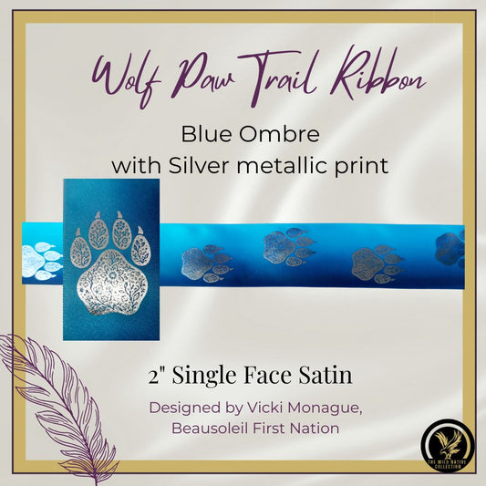 2" Ma’iingan Bimikiwewin - Wolf Paw Trail Ribbon