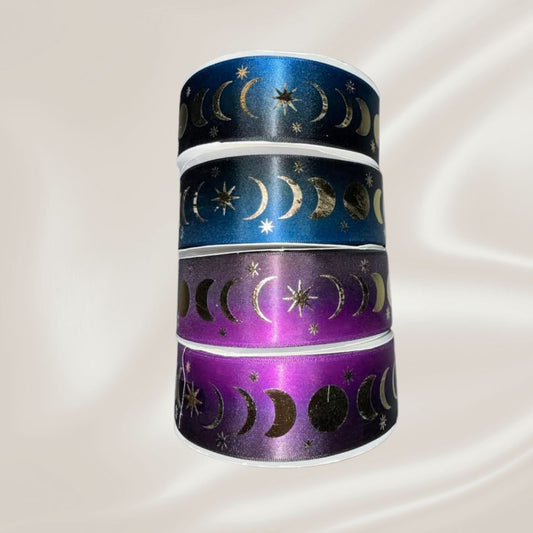1.5" Nibaagiizhoo Moon Phase Ribbon