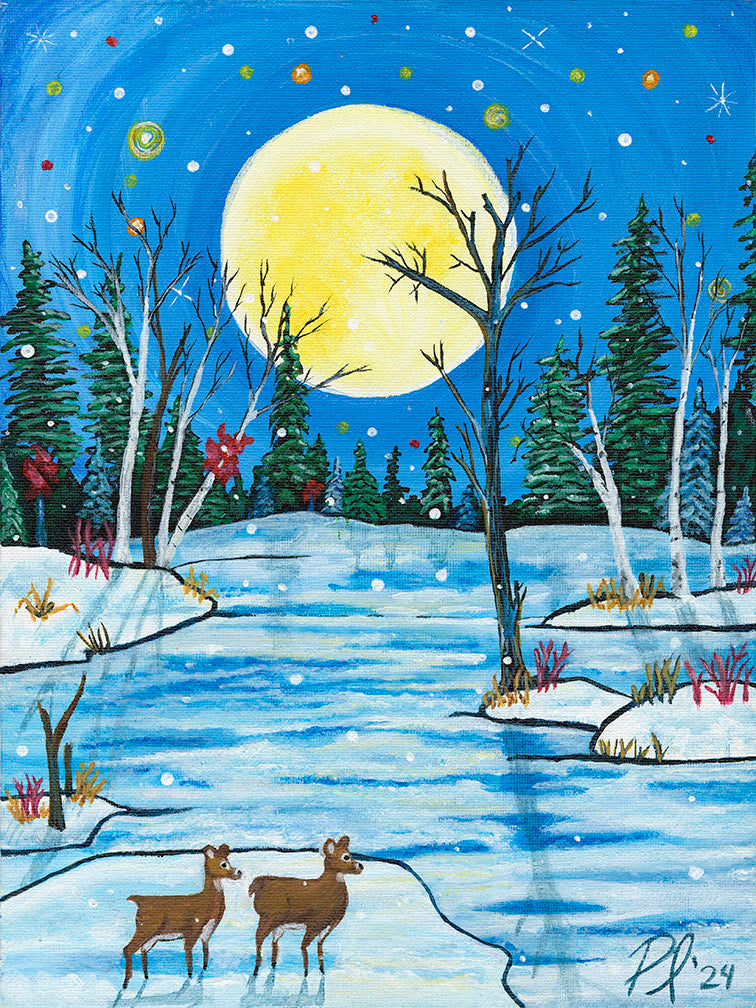 Freezing Over Moon - Bashkaakodin Giizis