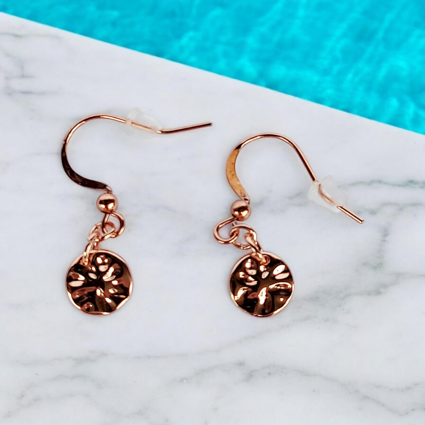 Copper Sand Dollar Earrings