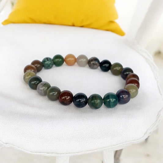 Indian Agate Stretch Bracelet