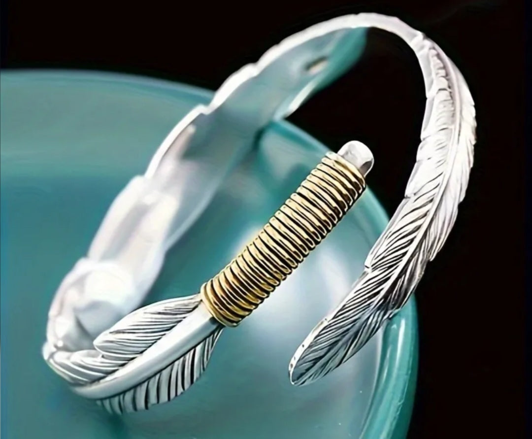 S925 Feather Bracelet