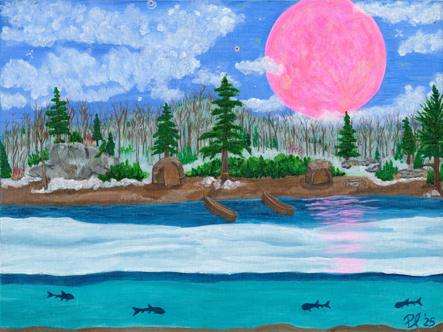 Sucker Fish Moon -  Namebine Giizis