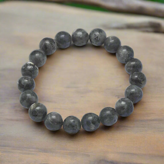 Labradorite Beaded Stretch Bracelet