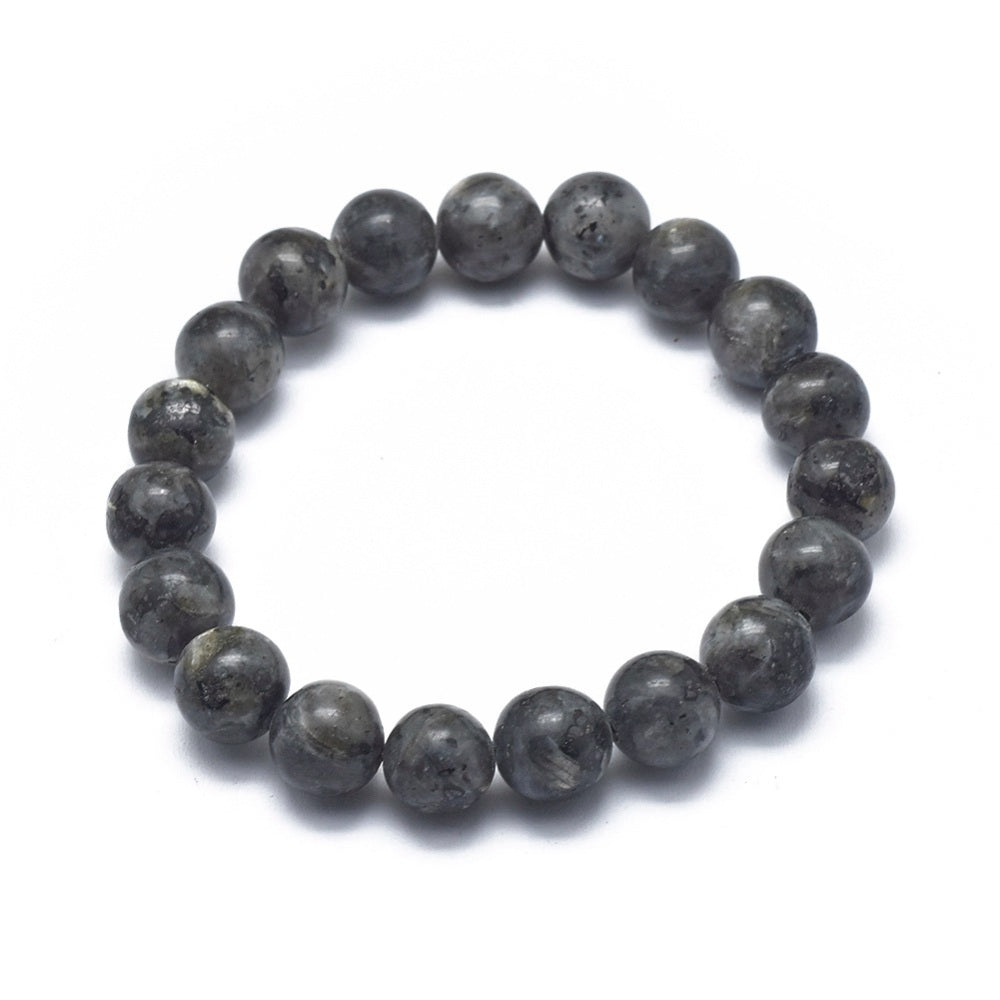 Labradorite Beaded Stretch Bracelet